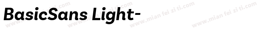 BasicSans Light字体转换